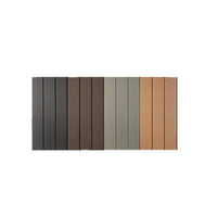 Outdoor Wood-Plastic Composite Garden Fence Panels and Posts for Balcony and Yard