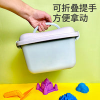 Thickened Portable Storage Box for Play Sand, Clay, and Toys - 6.5L/12L