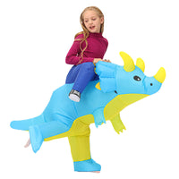 Inflatable Dinosaur Rider Costume for Halloween & Parties - Adult & Kids Sizes