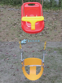 Kids Outdoor Oxford Cloth Disc Swing with Seat and Flag Options