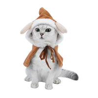 Christmas Pet Cloak Double-Layer Fleece Warm Costume for Small Dogs & Cats