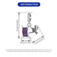 DIY Charm Bracelet Pendant Beads & Safety Chains for Jewelry Making