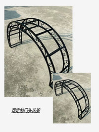 European Style Wrought Iron Garden Arch Trellis for Climbing Plants, Roses, and Bougainvillea