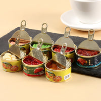 Miniature Canned Food Model Keychain / Charm for DIY Crafts