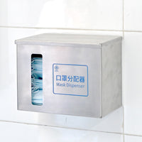 Food-Grade 304 Stainless Steel Mask Dispenser Storage Box for Factories and Workshops