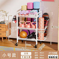 Multi-layer Metal Sports Equipment Storage Rack for Home Gym