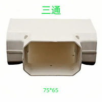 White PVC Air Conditioner Line Set Cover Kit for Outdoor Units