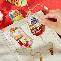 Chinese Style Metal Hollow Bookmark Palace Great Wall Summer Palace Souvenir Gift