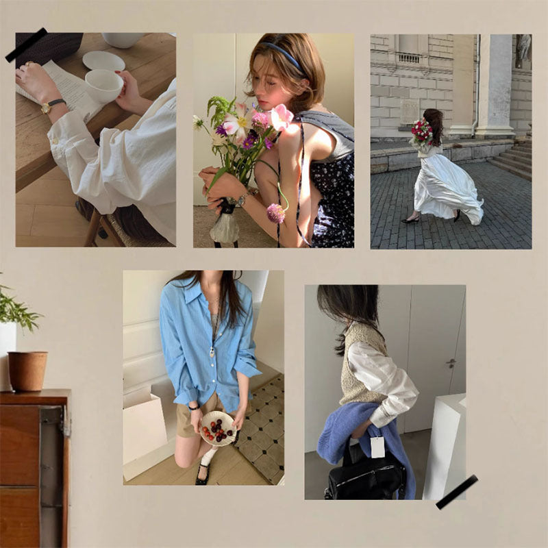 Korean Ins Style Spring Clothing Store Studio Live Broadcast Background Wall Decor Poster