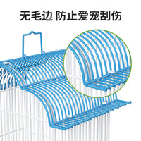 Portable Metal Bird Cage for Parakeets, Finches, Peonies, and Small Birds - Travel Carrier with Handle