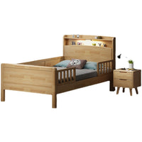 Nordic Solid Wood Children's Splicing Bed Kindergarten Nap Extension Bed with Smart Sensor Light