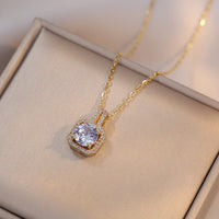 Zircon-Embellished Necklace, Earrings, and Ring Jewelry Set for Women