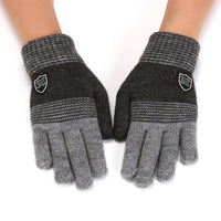 Kids' Cartoon Ski & Ice Skating Gloves - Thickened, Non-Slip, Wool Blend for Winter Sports