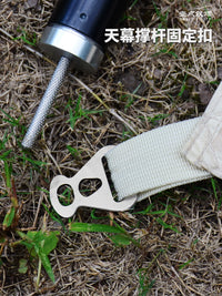 Tent Pole Connector Triangle Plate Wind Rope Buckle Awning Rod Holder