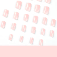Solid Color Medium Square Press-On Nails, Reusable Nail Art Tips