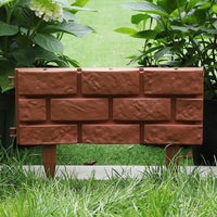 Plastic Interlocking Garden Fence Panels Decorative Landscape Edging Border