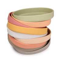 Ins Style Silicone Divided Feeding Plate for Babies and Toddlers - Heat Resistant Suction Plate for Weaning and Meals