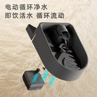 Automatic Pet Feeder with Double Stainless Steel Bowls and Water Dispenser for Cats and Dogs