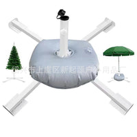 Heavy-Duty Cross Base for Outdoor Patio Umbrella, Metal Stand for Sunshade and Beach Umbrella