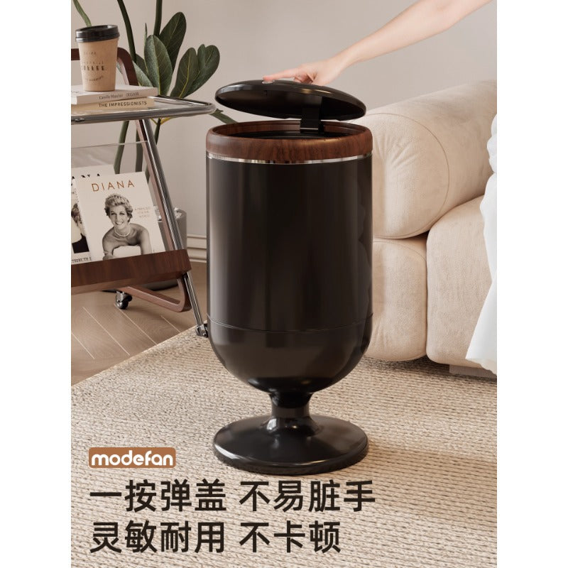 Large Capacity Trash Can with Lid and Wheels for Kitchen, Living Room, Bathroom