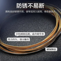 Perseus Acoustic Guitar Strings Set Phosphor Bronze Silver-Plated Single Strings