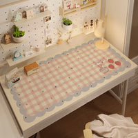 Double-Sided Waterproof Leather Desk Mat for Students and Children, Non-Slip and Eye-Protective