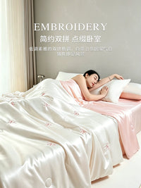 Ice Silk Summer Cooling Bedding Set