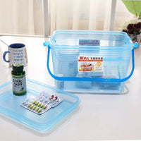 Multi-purpose Storage Box with Lid and Handle for Pet Food, Toys, Tools, and Snacks