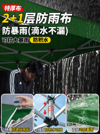 3x4m Heavy-Duty Automatic Pop-Up Canopy Tent for Outdoor Events, Markets, and Rain Protection