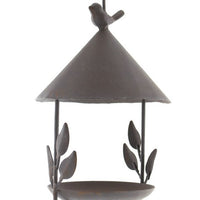 Vintage Iron Birdhouse Feeder Garden Decor Hanging Ornament
