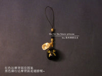 Japanese Daruma Bell Keychain for Bags, Phones, and Cars - Good Luck Charm Gift