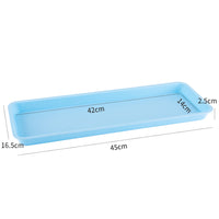 Rectangular Plastic Plant Pot Saucer Drip Tray for Indoor Outdoor Plants