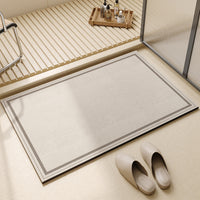 Minimalist Striped Diatomaceous Earth Absorbent Bathroom Mat