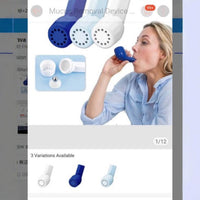 Mucus Clearance Device for Respiratory Therapy, Portable Lung Exerciser for Elderly and Bedridden Patients