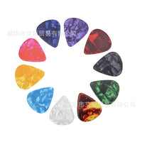 Colorful Celluloid Guitar Picks for Acoustic and Electric Guitars, Various Thicknesses