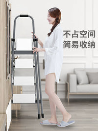 Aluminum Alloy Folding Telescopic Ladder, Multi-functional Thickened Portable Step Ladder for Home and Engineering Use