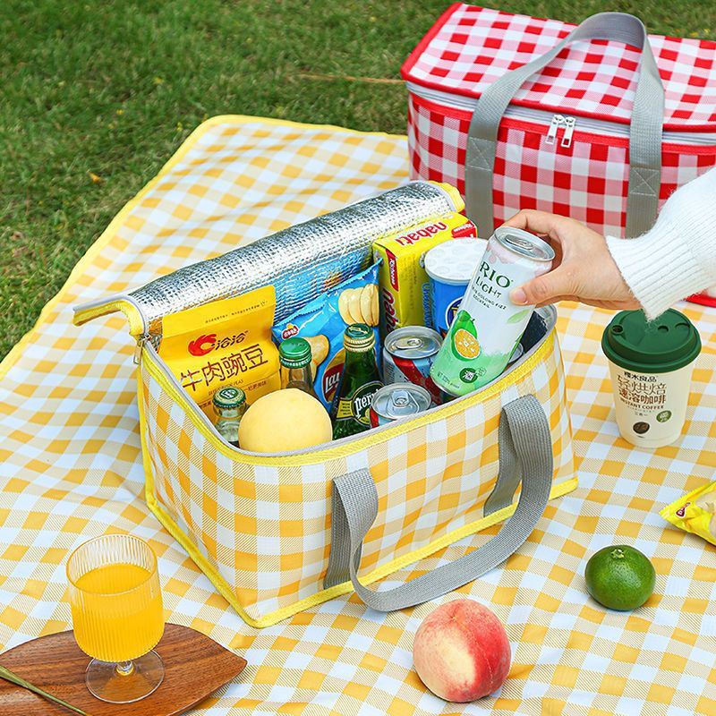 Portable Outdoor Picnic Blanket Mat with Moisture-Proof Backing for Camping and Travel