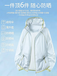 Unisex UV Protection Ice Silk Sun Protection Jacket for Outdoor Activities