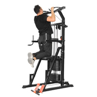 Assisted Pull-Up Machine for Home Gym, Multi-Functional Training Equipment for Lumbar Traction and Dips