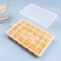 Silicone Ice Cube Tray with Lid for Home Use Baby Food Supplement Freezer Ice Cream Mold Food Grade