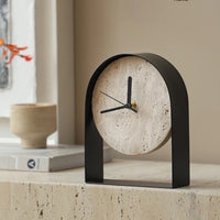 Luxury Modern Office Desk Clock Ornament for Study Room Bookshelf Decor