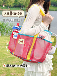 Large Capacity Dry Wet Separated Swimming Beach Bag with Shoulder Strap