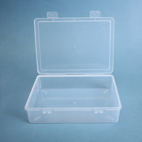 Clear PP Plastic Storage Box with Lid for A4 Documents and Stationery