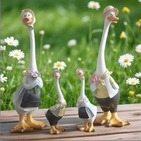 Cartoon Duck Garden Statues Outdoor Decor for Patios and Villas