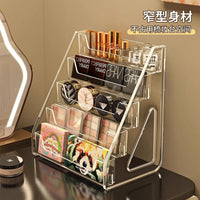 Acrylic Cosmetic Organizer for Vanity and Desktop, Lipstick Perfume Eyeshadow Display Stand