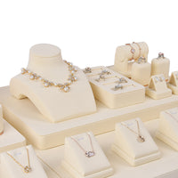 Jewelry Display Stand for Necklaces, Bracelets, and Rings - Countertop Organizer Set