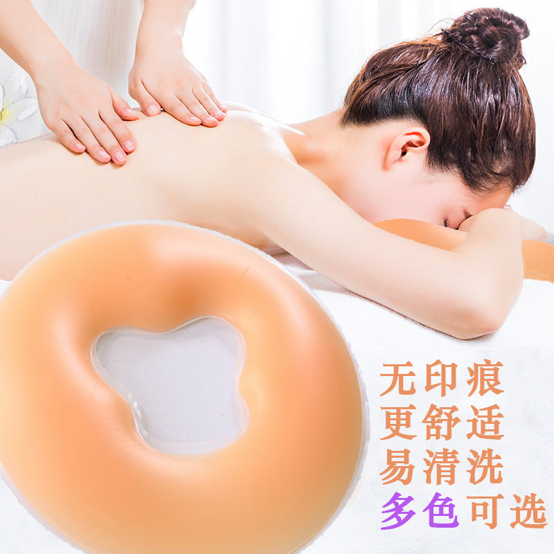 Silicone Face Pillow for Massage Table, Spa, and Beauty Salons - Reusable Facial Cushion