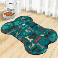 Pet Feeding Mat Diatomaceous Earth Absorbent Quick Dry Splash Proof Pad for Cats and Dogs