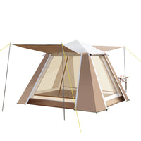 Automatic Aluminum Alloy Double-Layer Camping Tent for 2-4 People - Waterproof & UV Protection