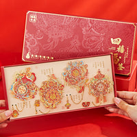 Chinese Style Metal Bookmark with Hollow Carving, Elegant Souvenir Gift
